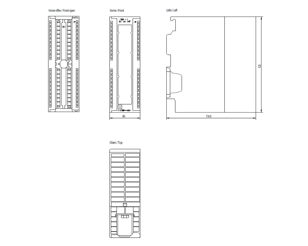 SIMATIC S7-300 SM 331, AI U/I 8x16 bit