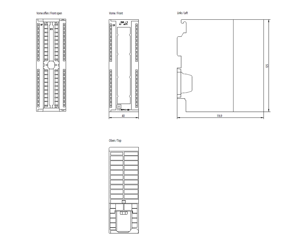 SIMATIC S7-300 SM 331, AI RTD 8x16 bit