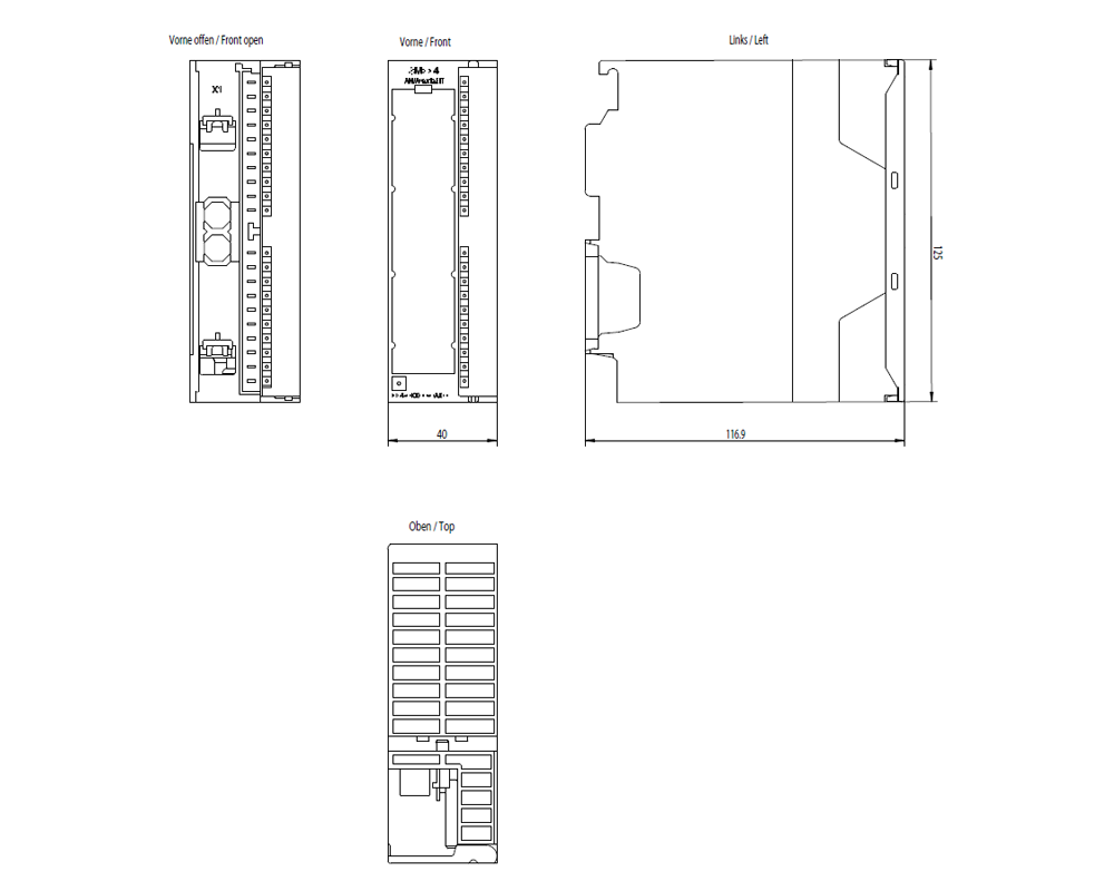 SIMATIC S7-300 SM 334, AI 4/AQ 2x12 bit