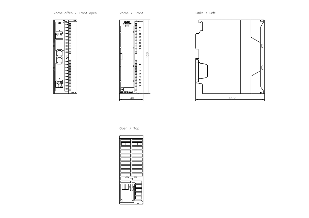 SIMATIC S7-300 SM 321, DI 16x24 V DC High Speed