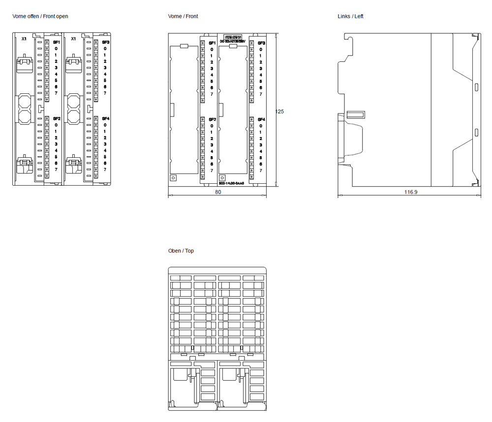 SIMATIC S7-300 SM 322, DQ 32x120/230 V AC/1 A