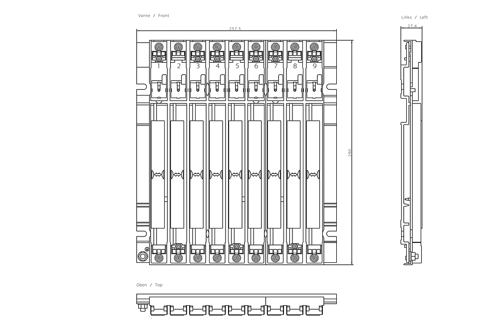 SIMATIC S7-400 UR2 With 9 slots, sheet steel For configuring S7-400 central units and expansion units