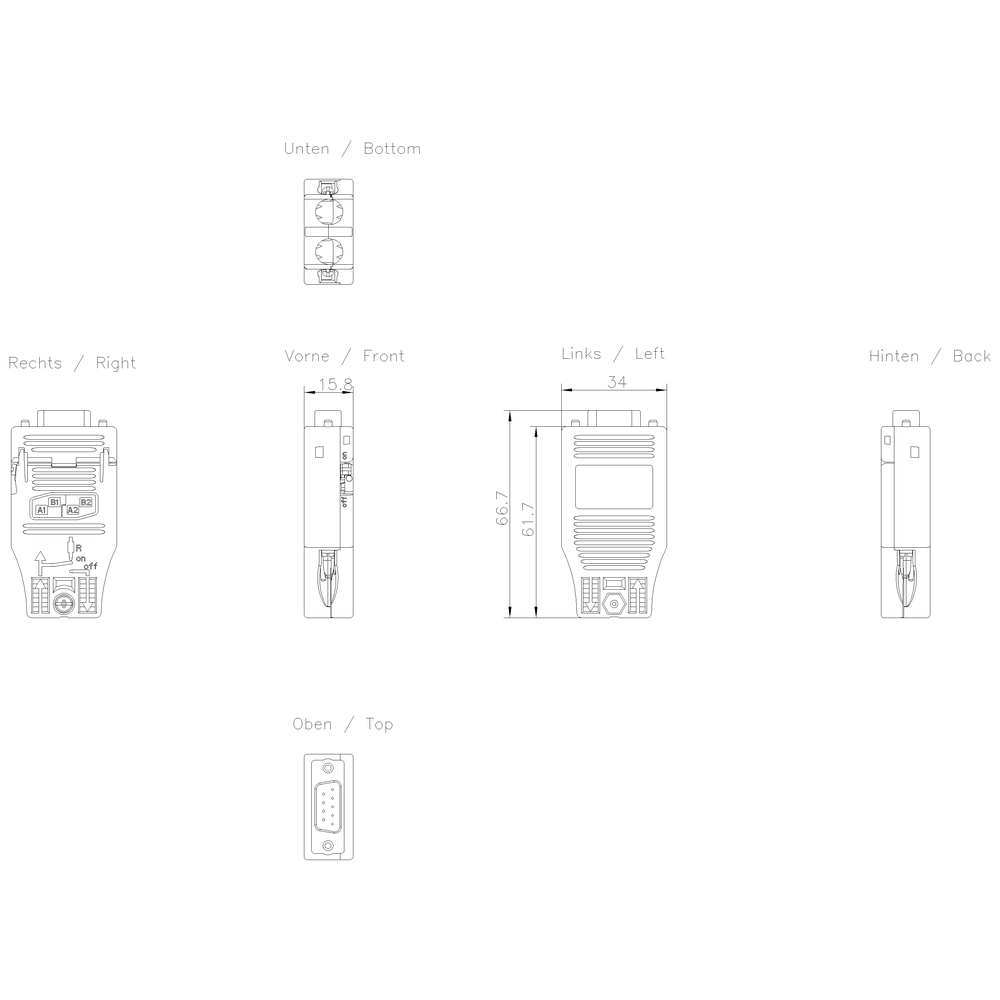 SIMATIC NET, PROFIBUS FC RS 485 Plug 180, konektor PB, typ připojení FastConnect