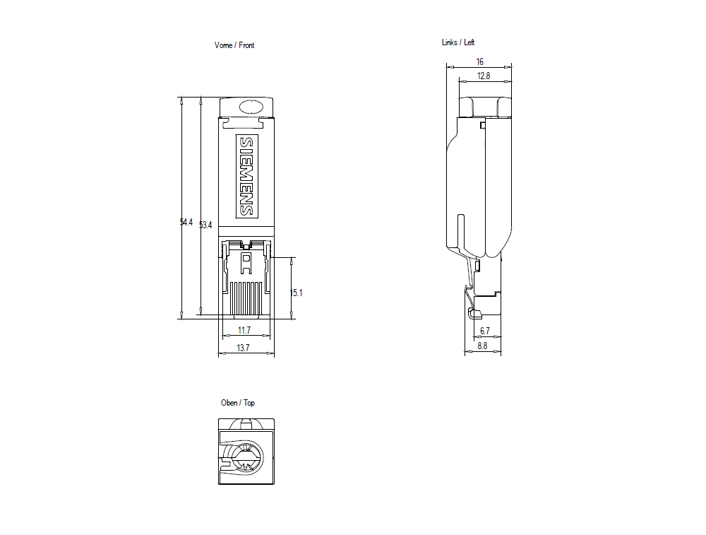 IE FC RJ45 Plug 180, konektor RJ45 s typem připojení FC, 180 stupňů, 10 ks