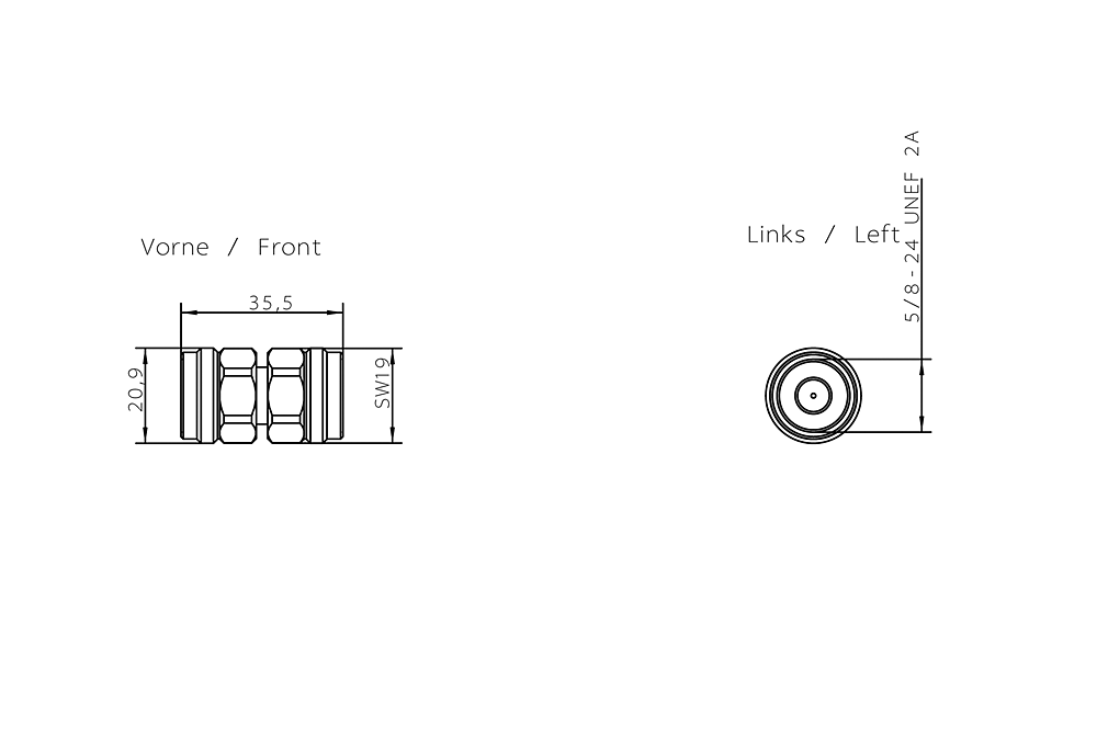 6GK5798-0CP00-1AA0 N-konektor samec/samec spojka
