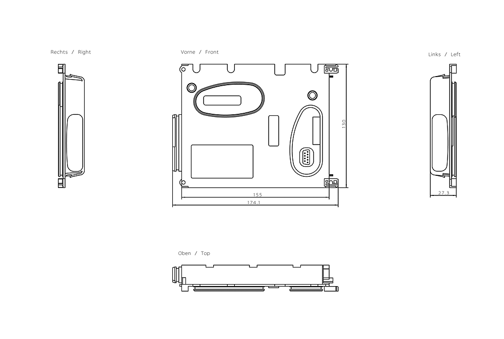 Backplane bus module 155 mm for ET 200 PRO frequency converter