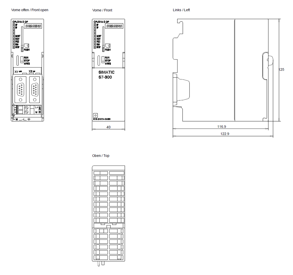 SIMATIC S7-300 CPU 315-2 DP 256 KB
