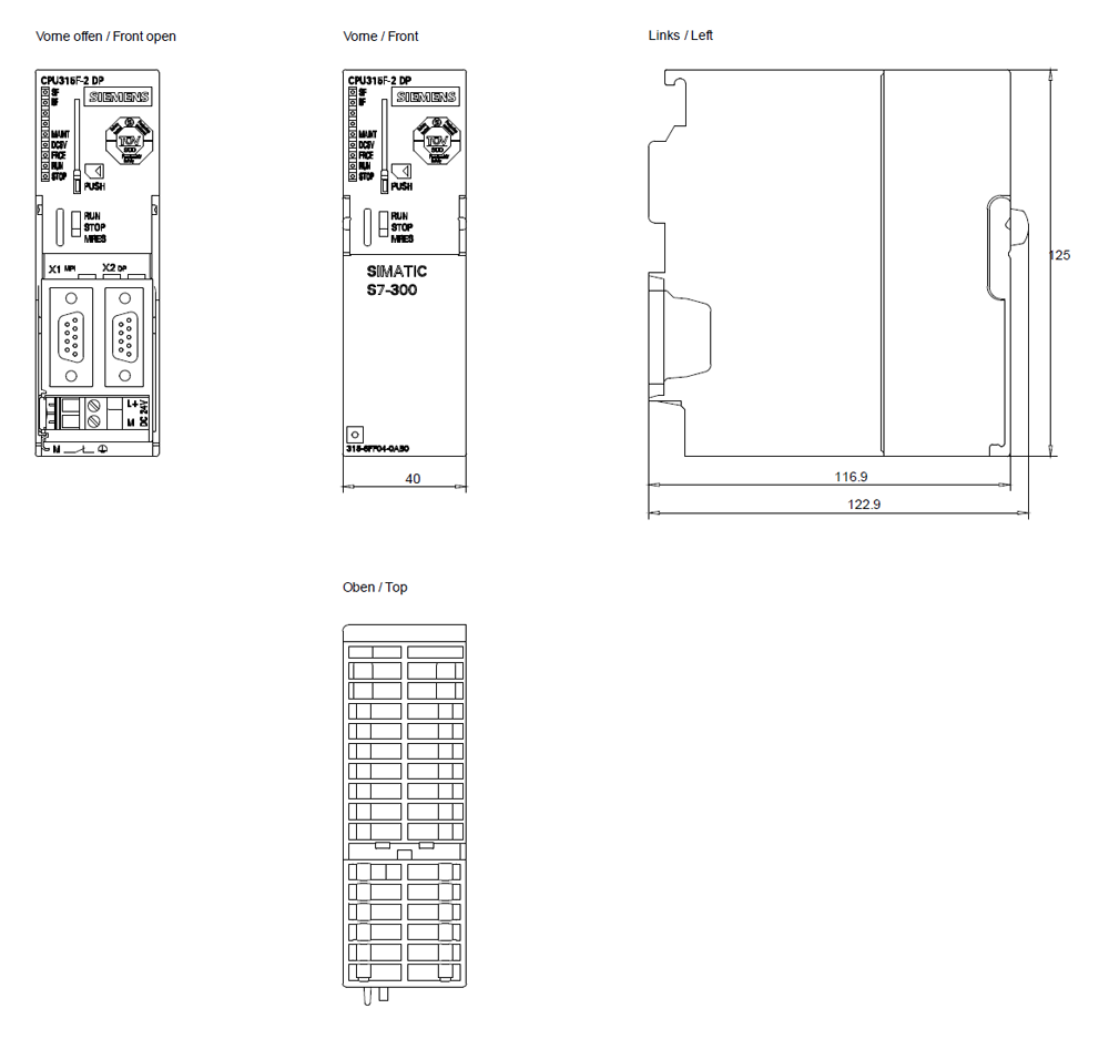 SIMATIC S7-300 CPU 315F-2 DP 384 KB