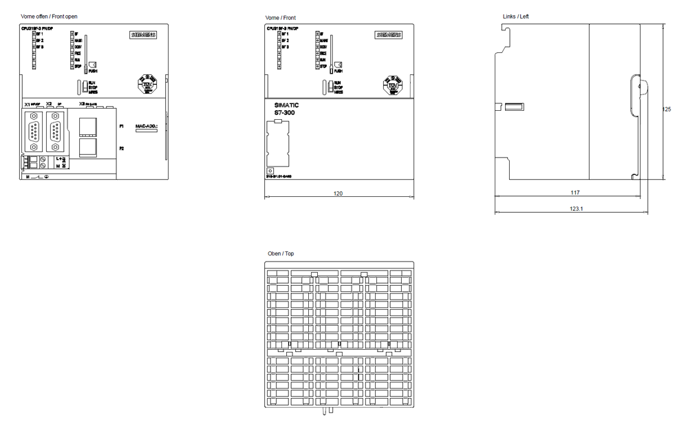 SIMATIC S7-300 CPU 319F-3 PN/DP 2.5 MB