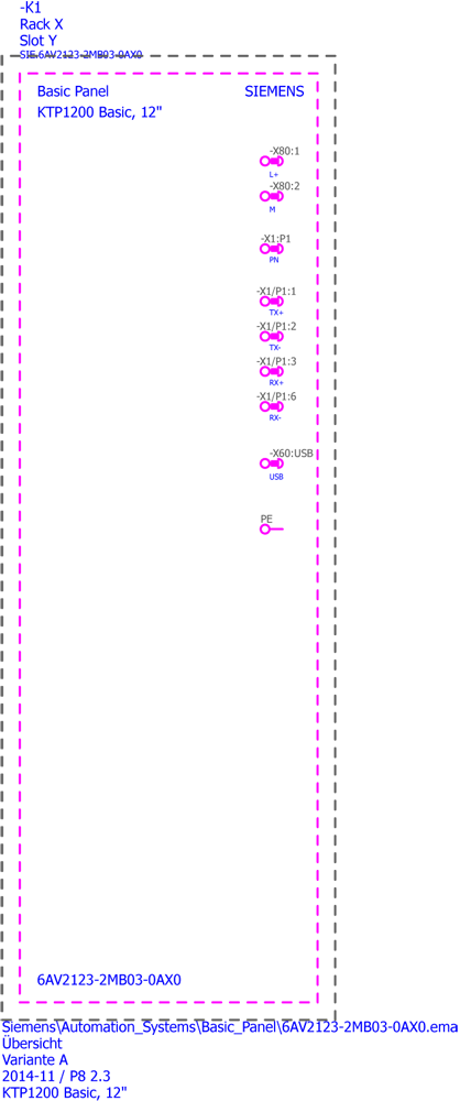 SIMATIC HMI, KTP1200 Basic, Basic Panel, Tlačítkové/dotykové ovládání, 12 TFT-displej, 65536 barev, PROFINET rozhraní, konfigurovatelné z WinCC Bas...