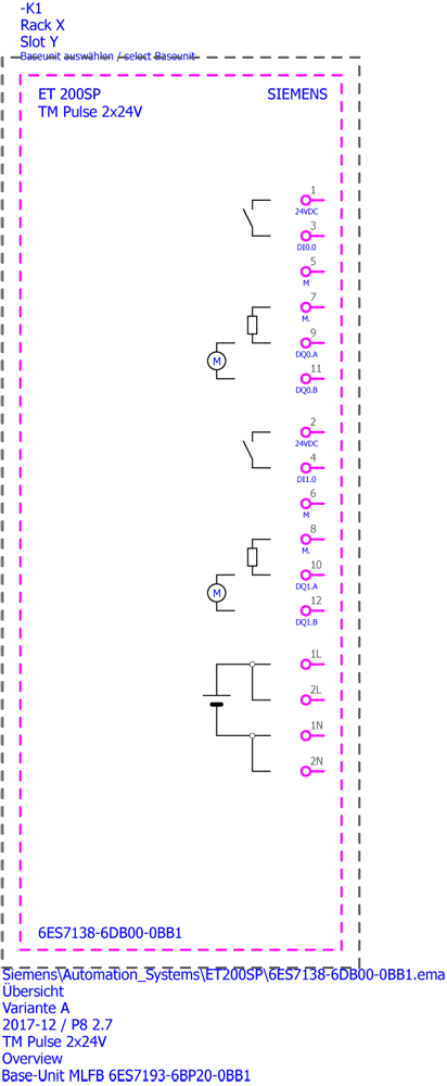 SIMATIC ET 200SP TM Pulse 2x24 V 2 channels, max. 2 A (4 A)