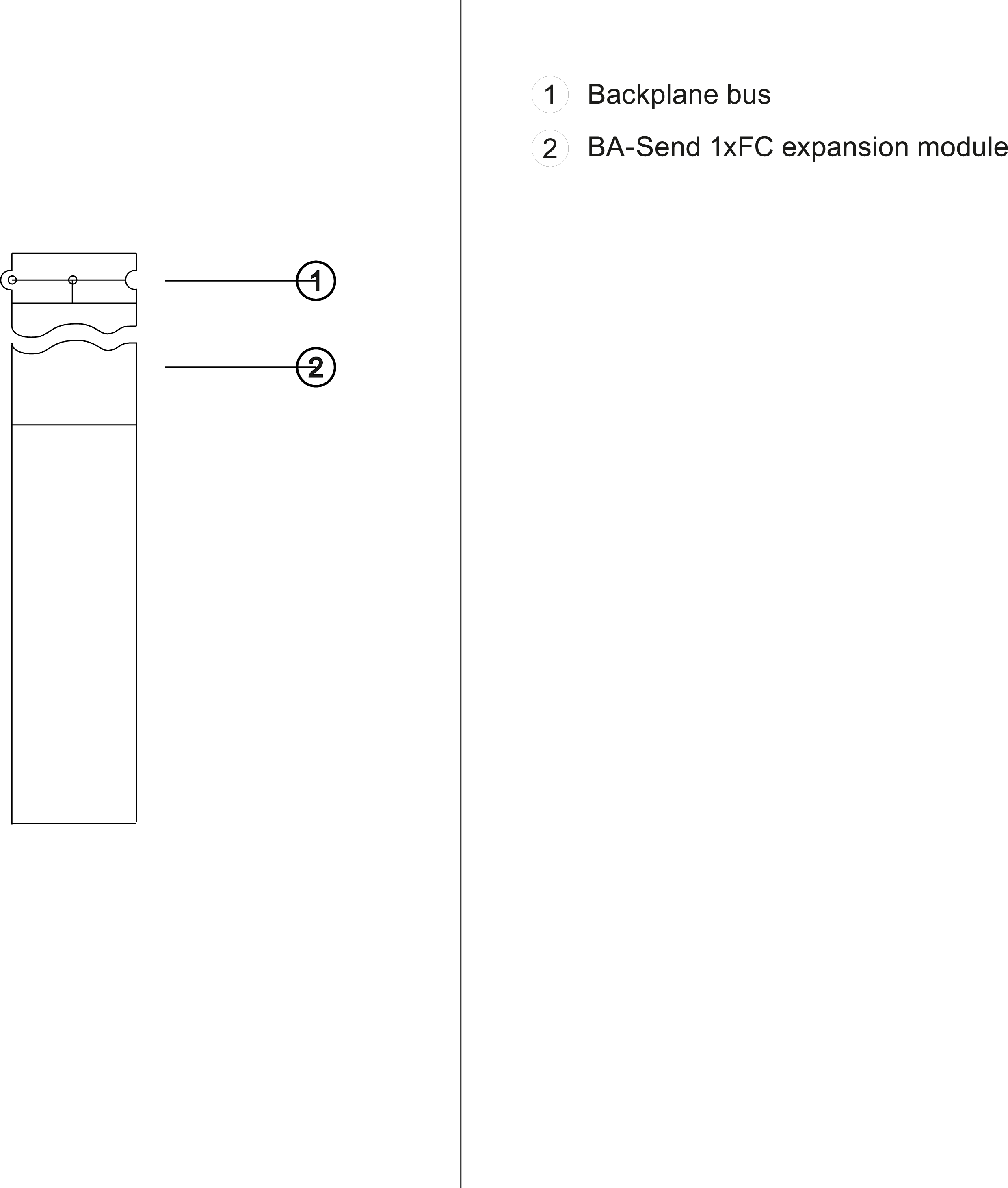 SIMATIC ET 200SP BU-Send For station extension via ET connection