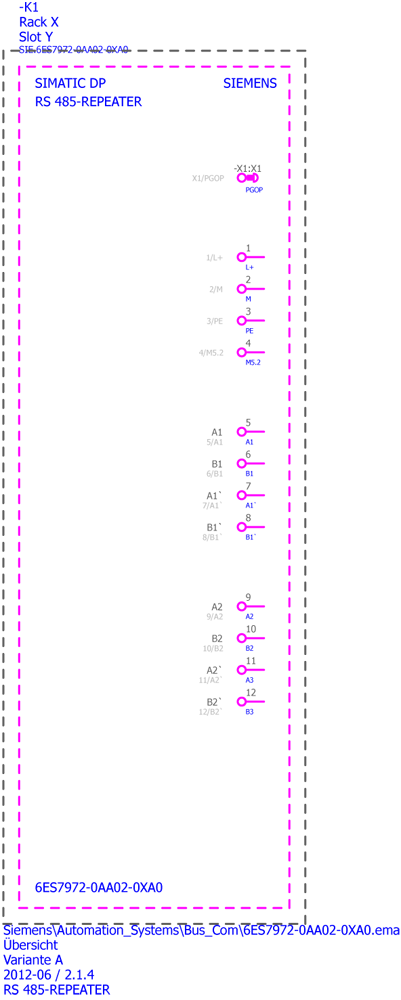SIMATIC DP RS 485 repeater For PROFIBUS/MPI