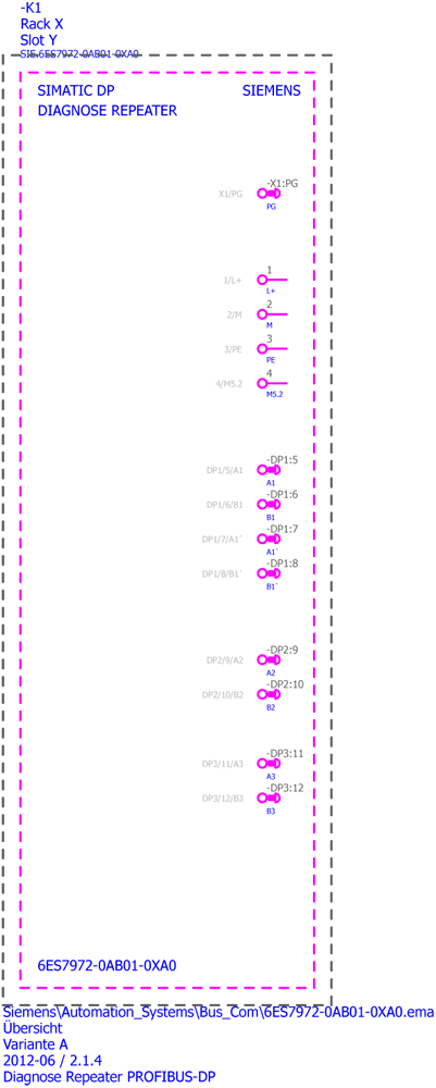 SIMATIC DP Diagnostic repeater For PROFIBUS DP