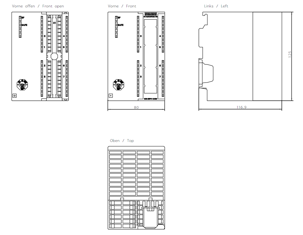 SIMATIC S7-300 SM 326, F-DQ 8x24 V DC/2 A PM