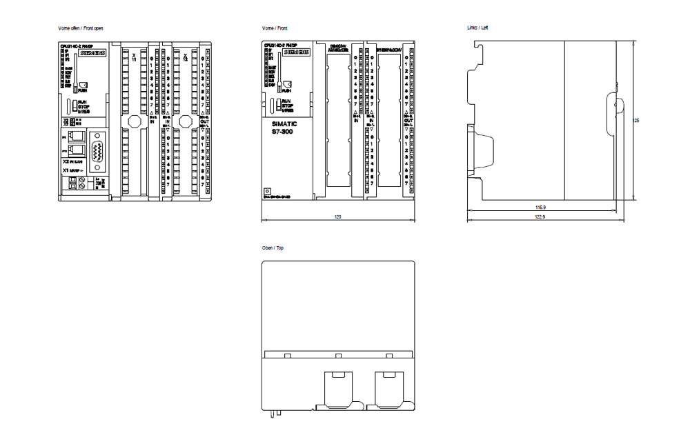 SIMATIC S7-300 CPU 314C-2 PN/DP 24DI / 16DQ / 5AI / 2AQ, 192 KB