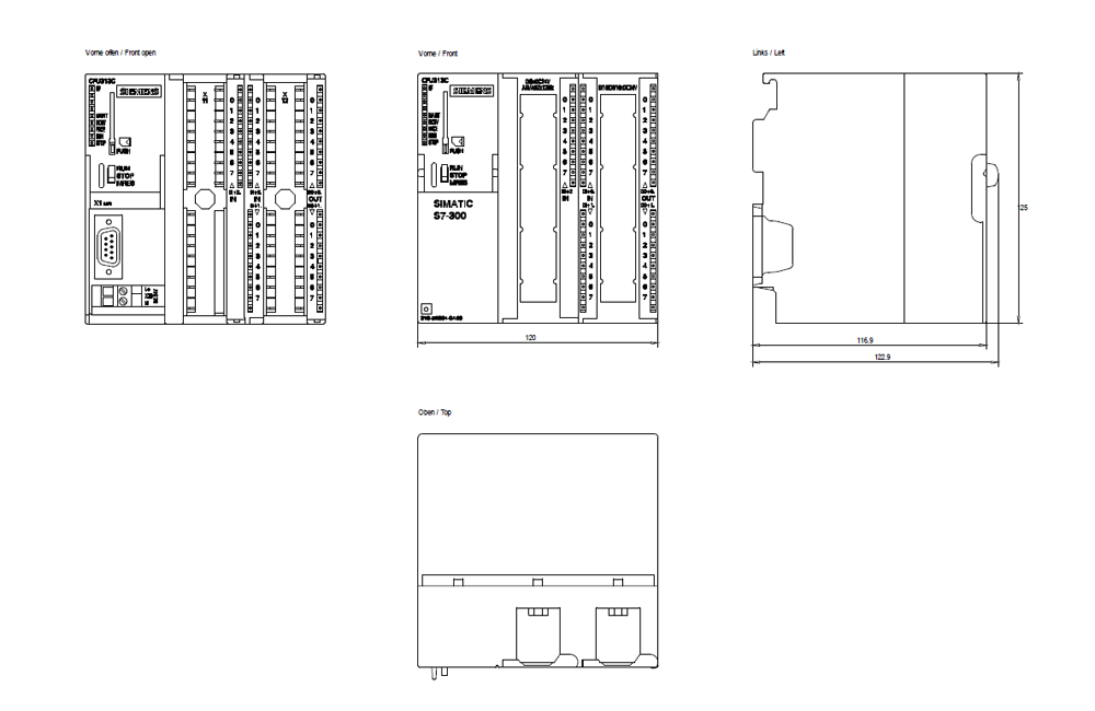 SIMATIC S7-300 CPU 313C 24DI / 16DQ / 5AI / 2AQ, 128 KB