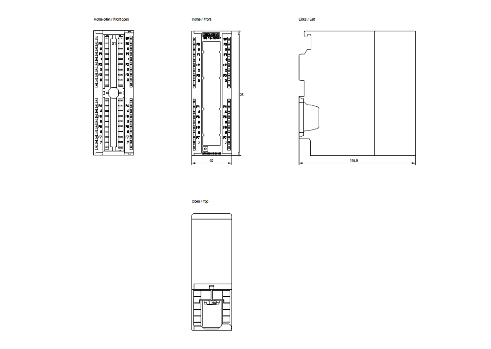 SIMATIC S7-300 SM 322, DQ 16x24 V DC/0.5 A
