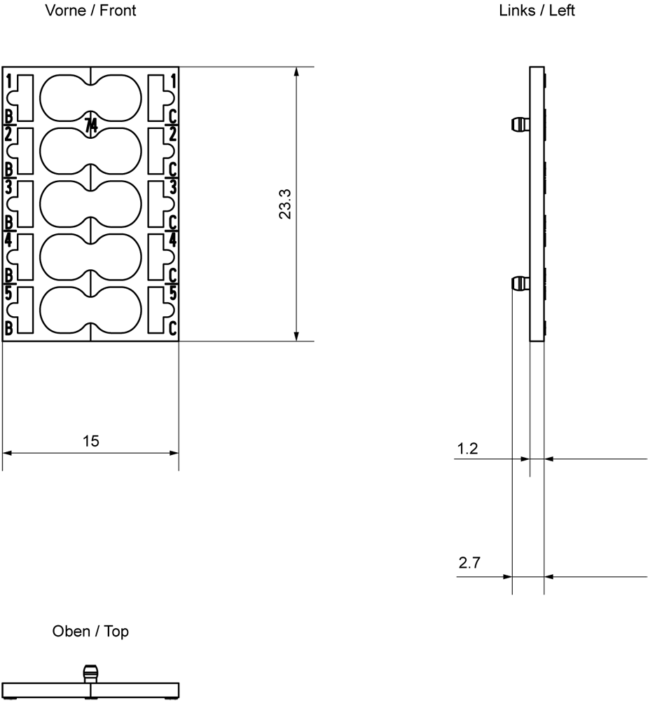 6ES7193-6CP74-2AA0 SIMATIC ET 200SP Color-coded labels CC74 PU 10
