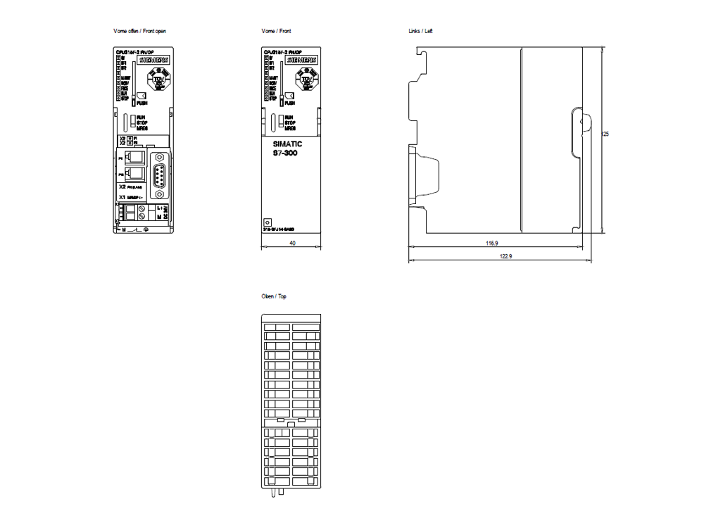 SIMATIC S7-300 CPU 315F-2 PN/DP 512 KB