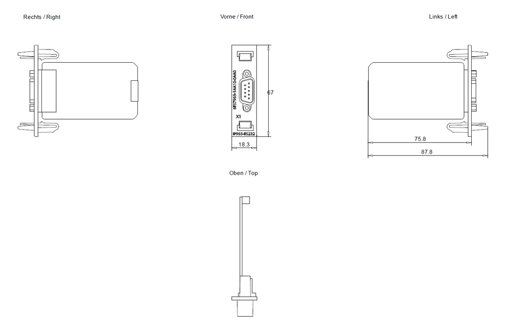 SIMATIC S7-400 IF 963 PtP RS 232