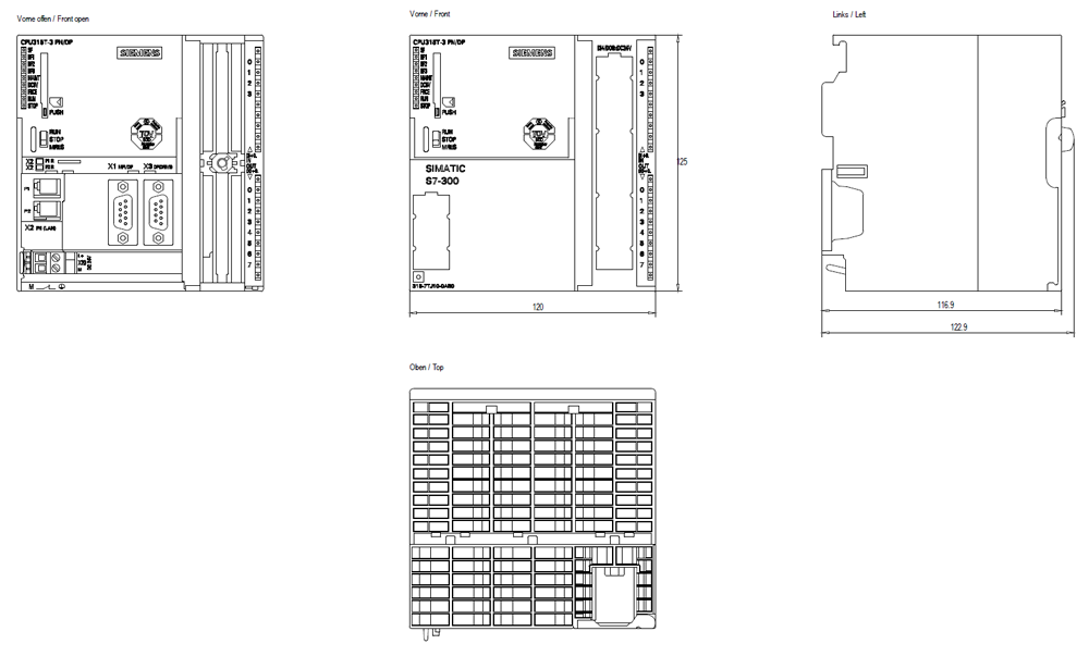 SIMATIC S7-300 CPU 315T-3 PN/DP 384 KB