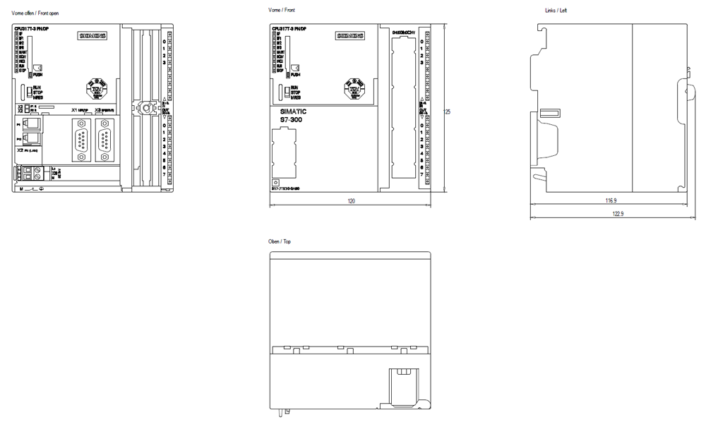 SIMATIC S7-300 CPU 317T-3 PN/DP 1 024 KB