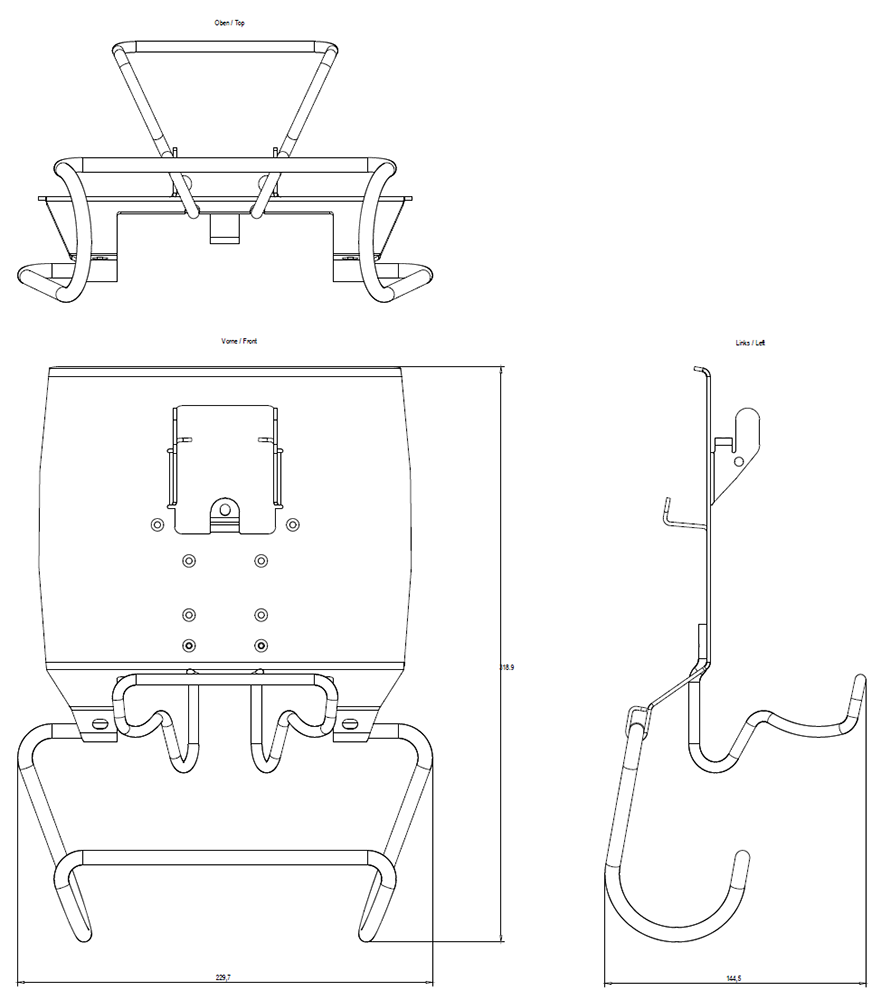 SIMATIC HMI Wall-mounting bracket Type 13 For KTP Mobile