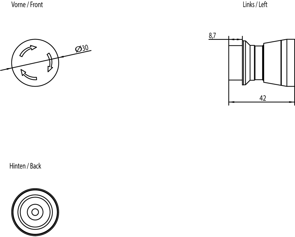 SIMATIC HMI EMERGENCY STOP mushroom pushbutton for Extension Unit