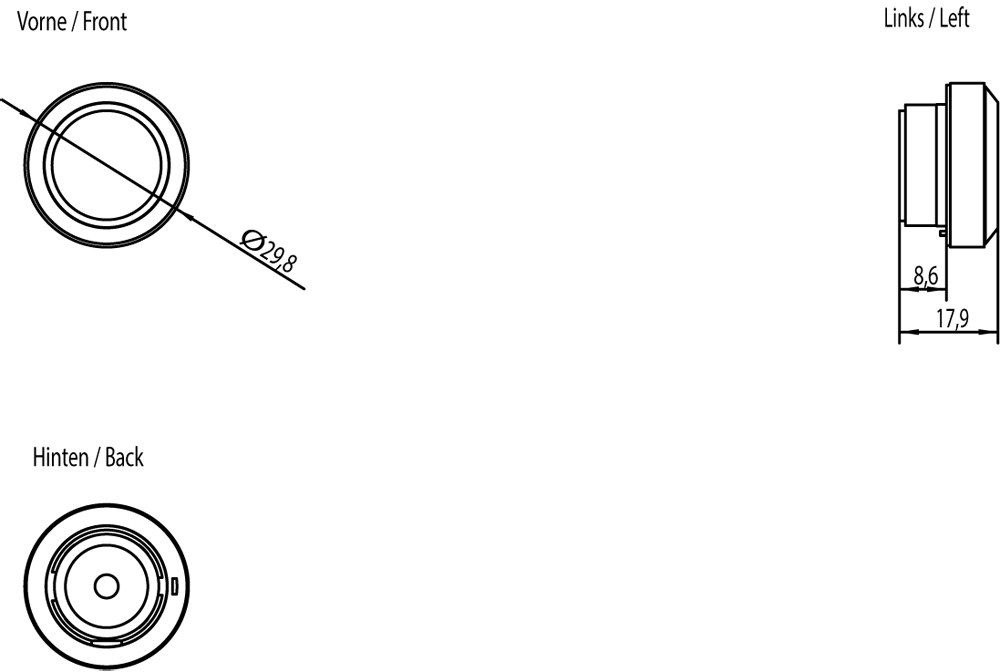 SIMATIC HMI Illuminated pushbutton for Extension Unit