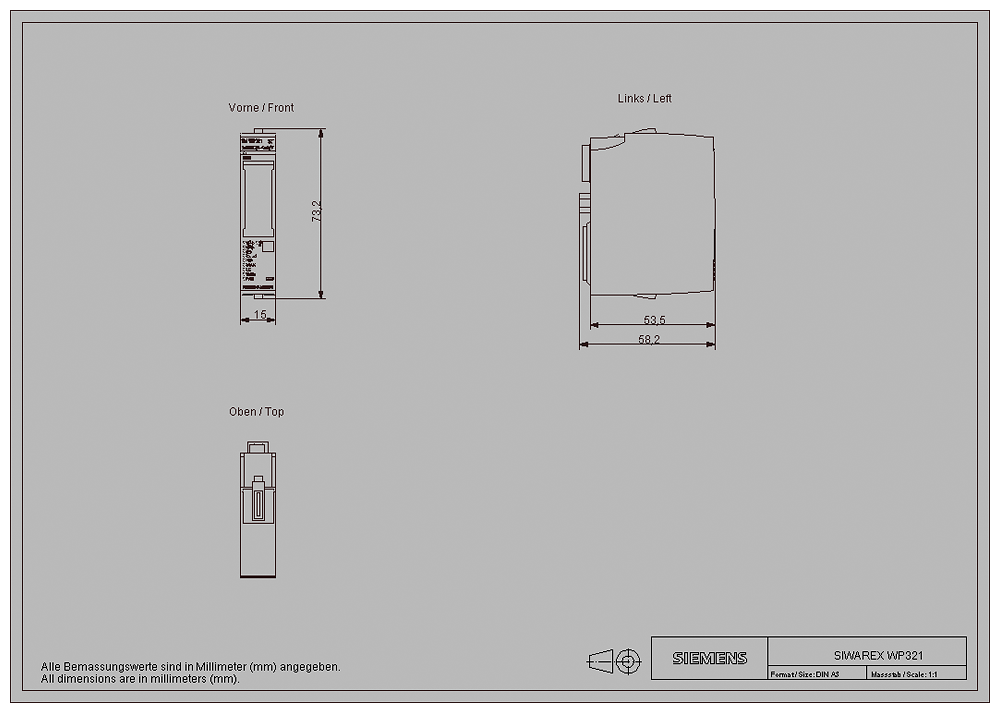 SIMATIC ET 200SP TM SIWAREX WP321 ST