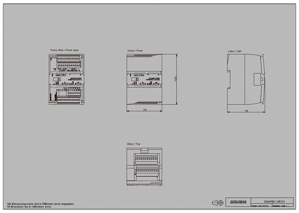 SIMATIC S7-1200 SIWAREX WP231