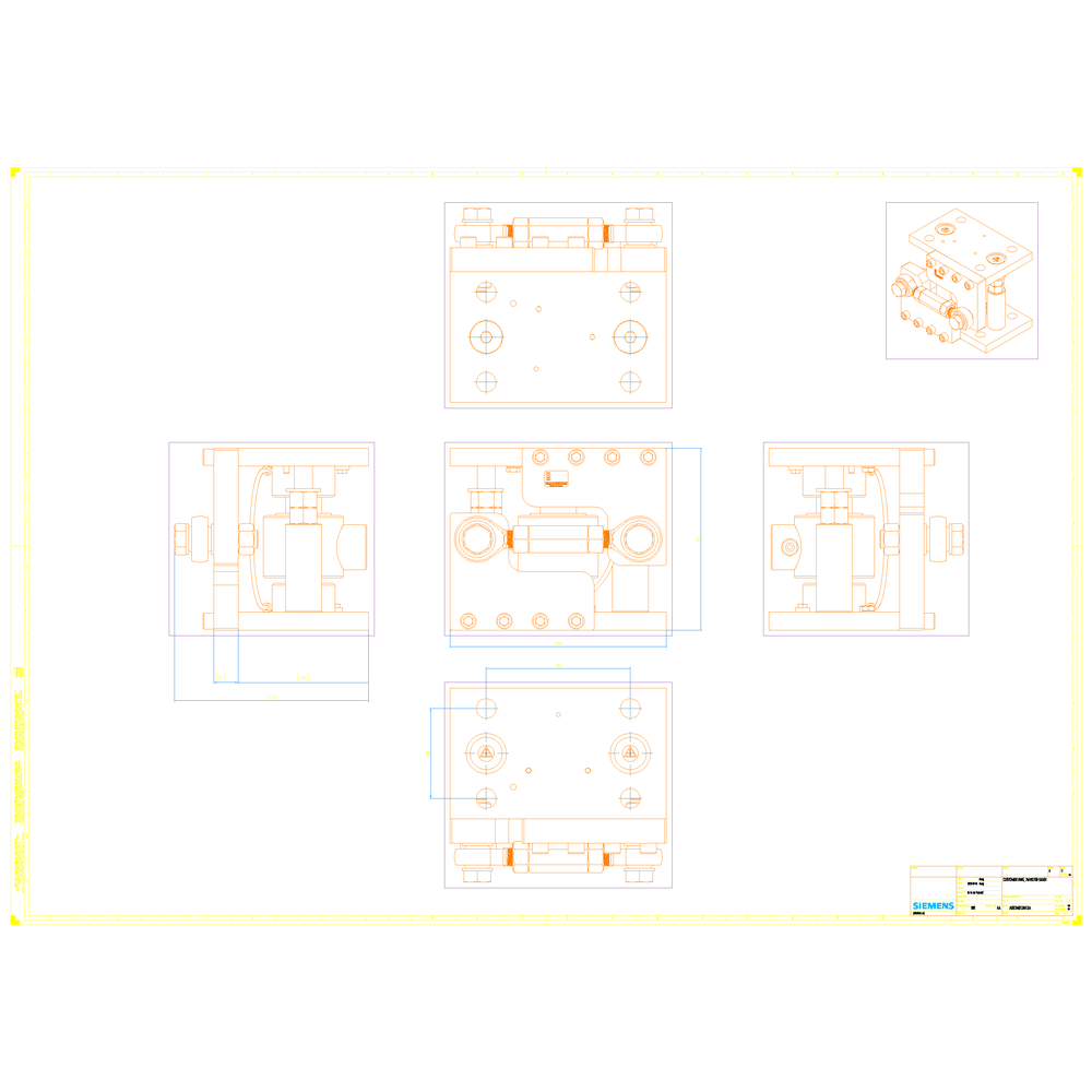 Compact mounting unit for load cells SIWAREX WL270 CP-S SA 0.5t ... 30t Installation ready pre-assemble and predefined assembly package with a lock...