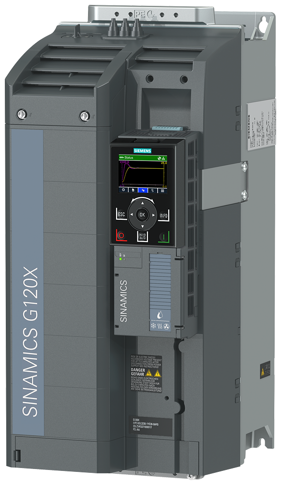 SINAMICS G120X, typ IP20 / UL open, FSD, UF, 3 Střídavé 380-480 V, 37,00 kW
