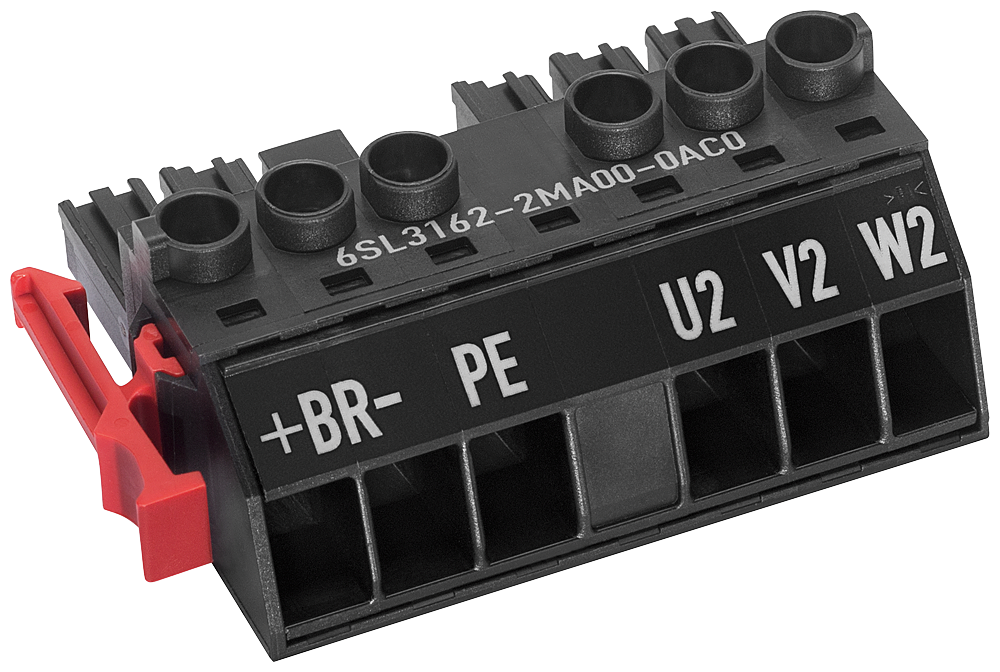 SINAMICS S120 POWER CONNECTOR C-/D-TYPE WITH SCREW TERMINALS FOR MOTOR MODULES 3-30 A FRAME SIZE: BOOKSIZE