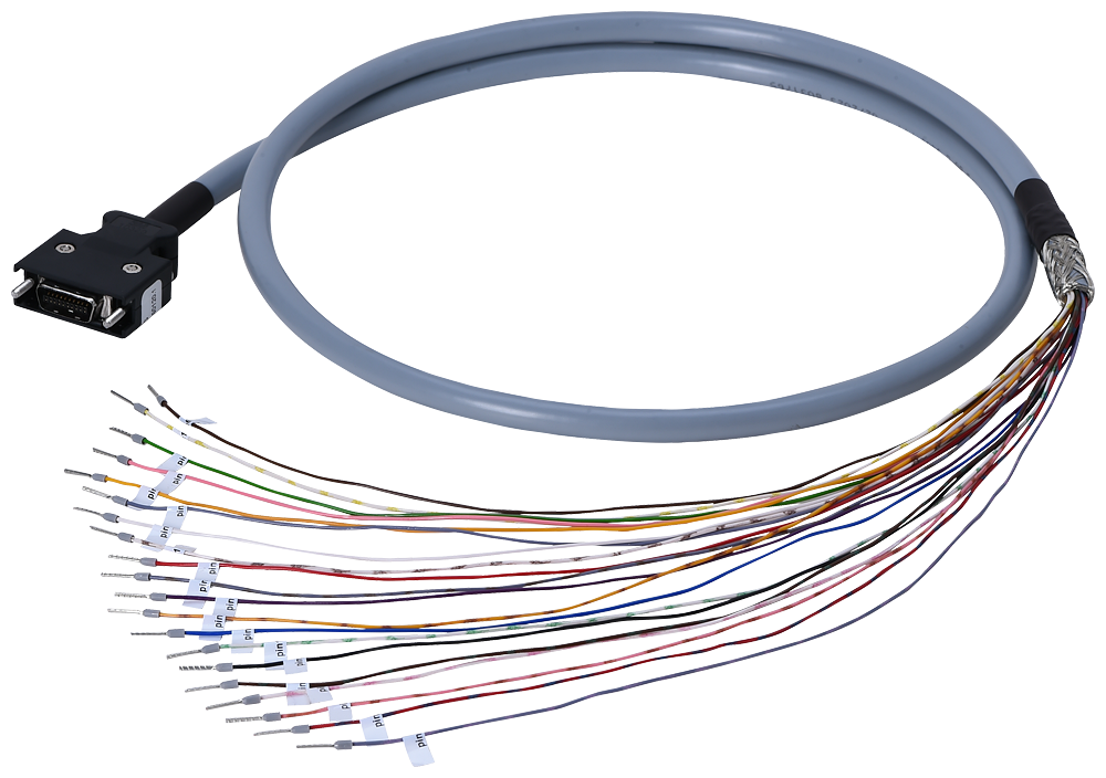 Pre-assembled I/O cable for SINAMICS S200 PN Length =1 m