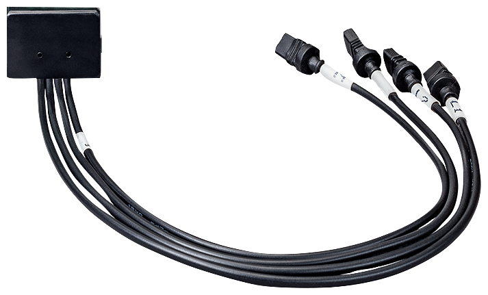 FOUR WIRE CONNECTION LEAD TO CONNECT SICAM FCM TO CAPACITIVE LRM VOLTAGE DETECTION SYSTEMS LENGTH 30 CM ONE END CABLE END SLEEVES OTHER END FLAT SOCKET by Siemens