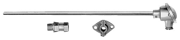 FLUE-GAS RESISTANCE THERMOMETER mounting length: 711 ... 1000 mm  Initial:1000 1 PT100 CERAMIC MEAS. RESISTOR by Siemens