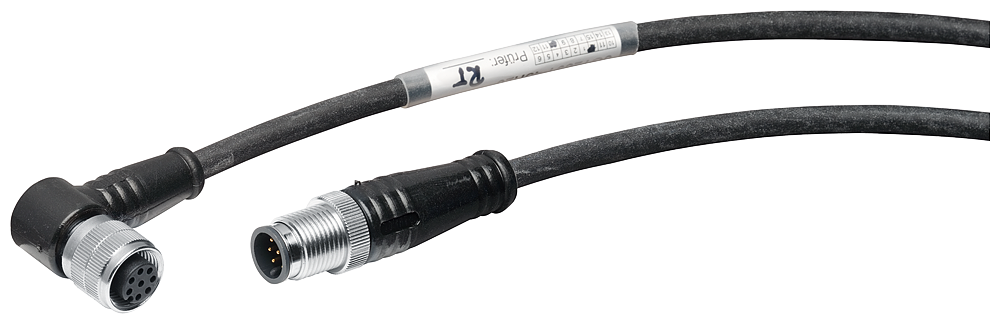 SIMATIC RF, kabel s konektory MV, RS422, M12/M12 úhlový, 2m