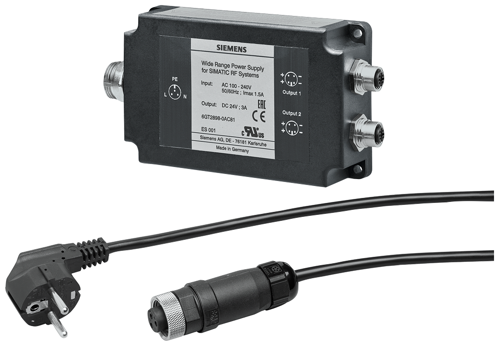 Univerzální napájecí adaptér se síťovým kabelem pro EU pro systémy SIMATIC RF