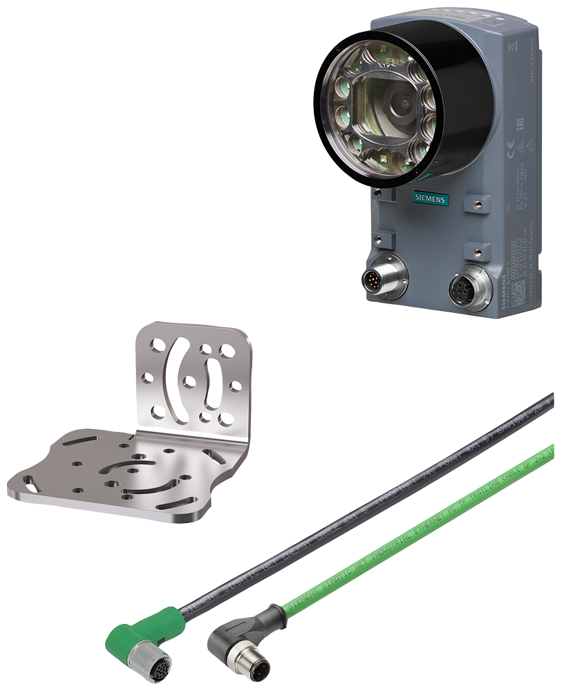 starter package MV530 S COMPLETE included in the package; SIMATIC MV530 S complete reader resolution 800 x 600 pixels; operating range[mm]: 30..250; installed are: lens with green filter; built-in ring lamp green multi; protective barrel; Ethernet cable Ethernet cable 2x2 M12/RJ45 3 m by Siemens