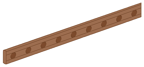 ALPHA 630 Universal Copper bar L=1300 mm 15x 5 mm by Siemens