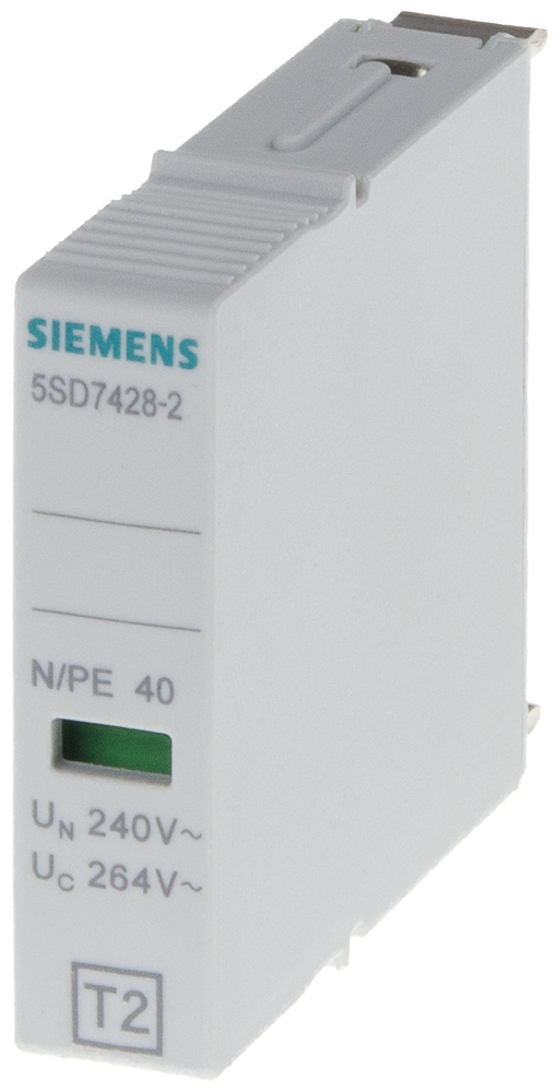 plug connector type 2 N-PE Uc 264 V AC by Siemens