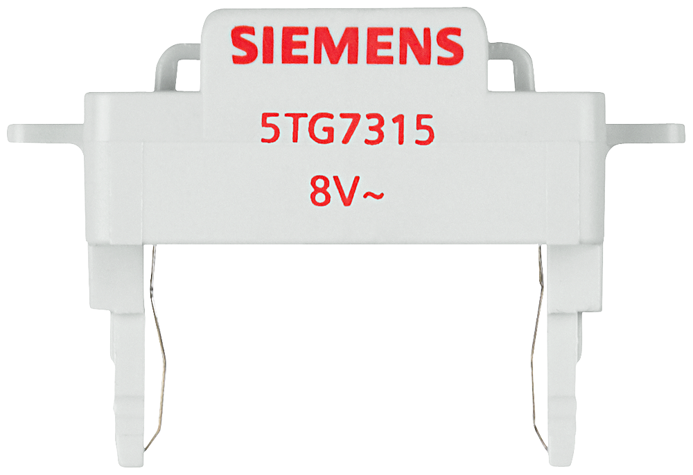 DELTA switches and pushbutton switches LED lamp insert for control function 8V/50Hz by Siemens