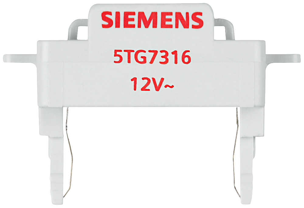 DELTA switches and pushbutton switches LED lamp insert for control function 12V/50Hz by Siemens