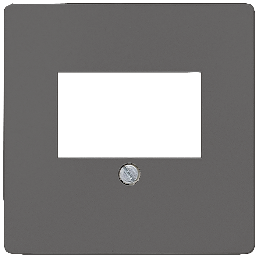 DELTA i-system cover plate 55 x 55 mm for TAE connection socket and loudspeaker connection socket carbon metallic by Siemens