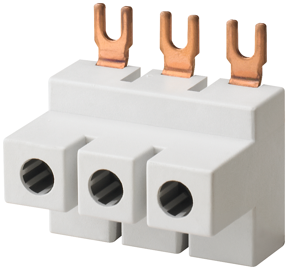 Připojovací svorka 3pól. TE 15mm 25mm² vidlicové provedení