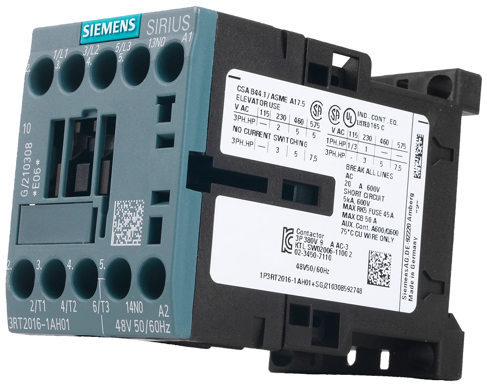 Kontaktor (mágnesk) 4kW/400VAC-3 3Z 48V50Hz 1z csavaros 22A/AC-1/400V SIRIUS SIEMENS