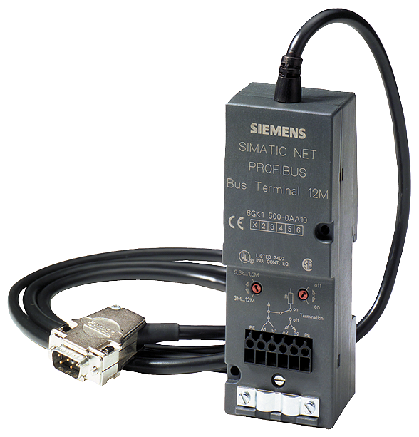 12M BUS TERMINAL pro PROFIBUS, přenos. rychlosti 9,6 kbit/s až 12 Mbit/s