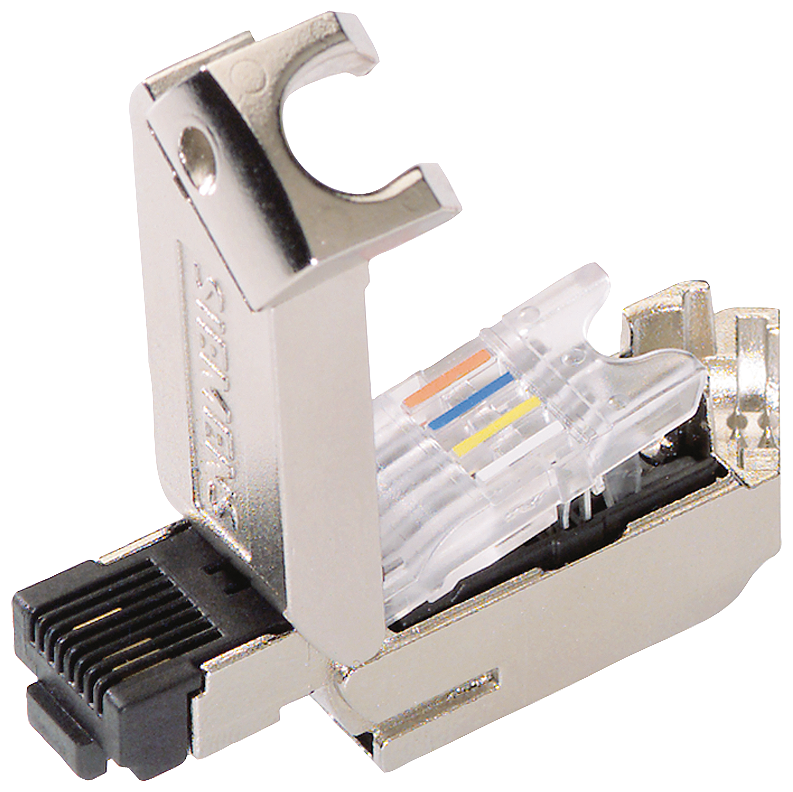 IE FC RJ45 Plug 145 2x2, konektor RJ45 s typem připojení FC, 145 stupňů, 10ks
